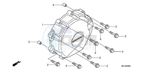 CBR1000RRA Australia - (U) drawing A.C. GENERATOR COVER (CBR 1000RR)