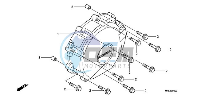 A.C. GENERATOR COVER (CBR 1000RR)