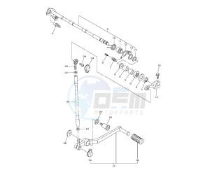 YZF R1 1000 drawing SHIFT SHAFT