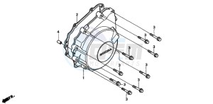 CB600F2 CB600S drawing GENERATOR COVER