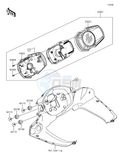 Z1000SX ZX1000WHF XX (EU ME A(FRICA) drawing Meter(s)