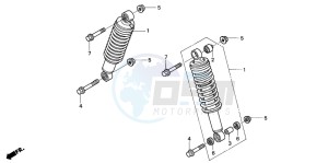 TRX350FE FOURTRAX ES drawing FRONT CUSHION