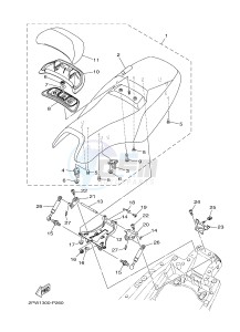 XP500 TMAX T-MAX 530 (2PW1) drawing SEAT