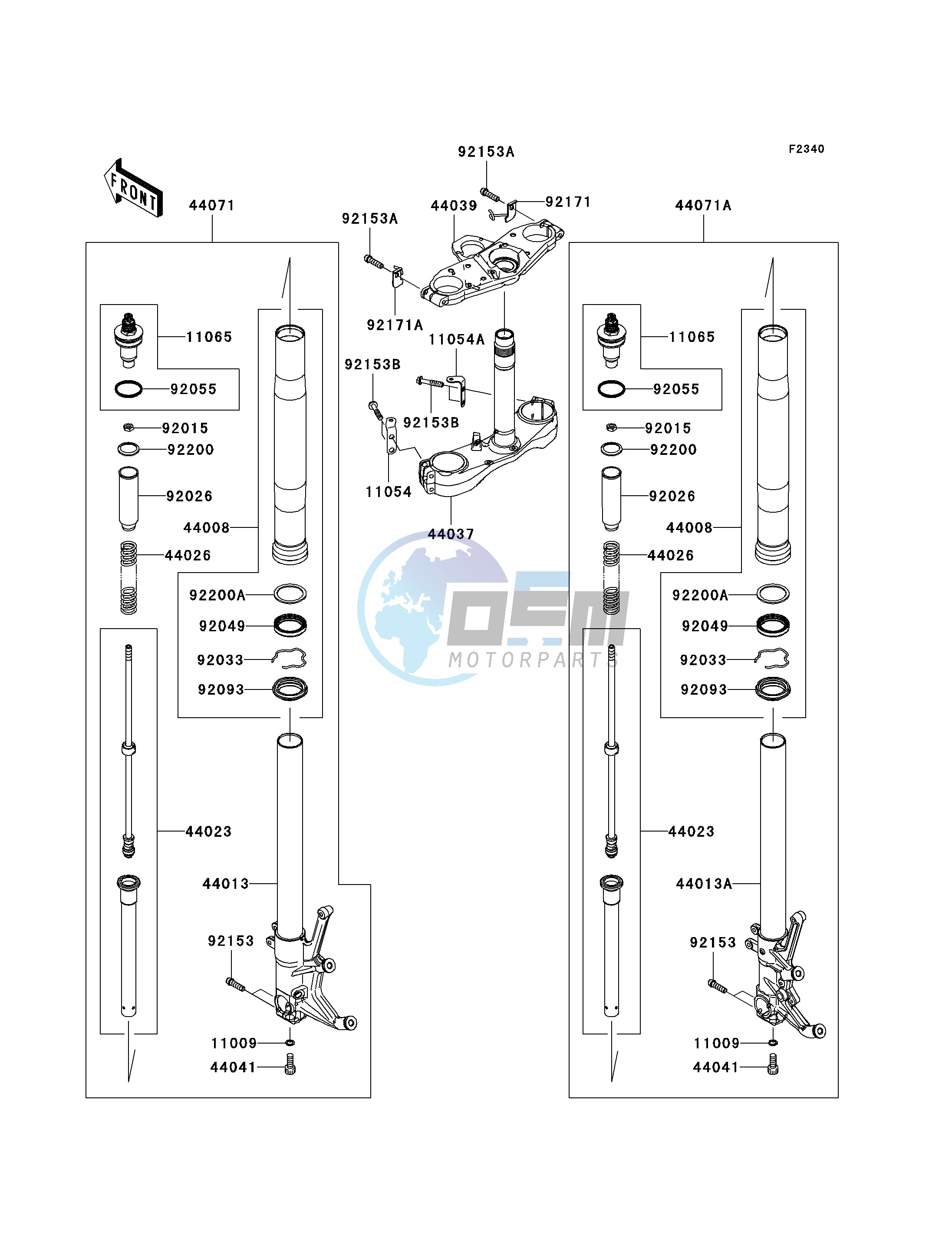 FRONT FORK--  - JKBZGNA1 9A022219- -