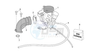 Scarabeo 50 4t 2v e2 drawing Carburettor I