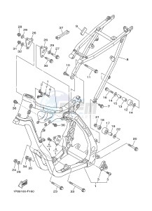 YZ250 (1SSH 1SSJ 1SSK 1SSL 1SSL) drawing FRAME