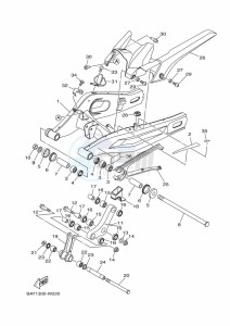 MT-07 MTN690 (BATX) drawing REAR ARM