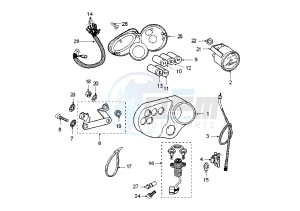 XPS SM - 50 cc drawing DASHBOARD UNIT