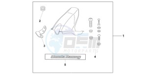 CBR1000RA9 France - (F / ABS CMF) drawing HUGGER CANDY TAHTIAN BLUE