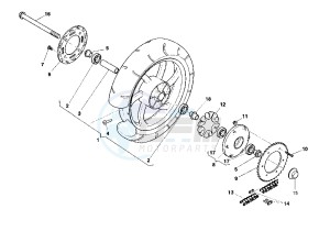 NAVIGATOR 1000 drawing REAR WHEEL ALLOY