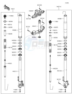 VERSYS 1000 KLZ1000BHF XX (EU ME A(FRICA) drawing Front Fork