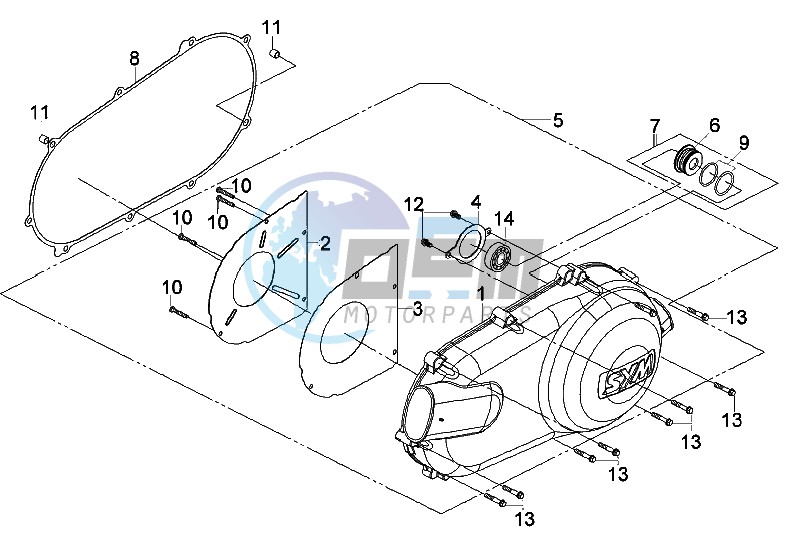 CRANKCASE COVER LEFT