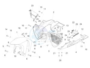 RSV4 1000 RR USA USA drawing Front mudguard-Pillar