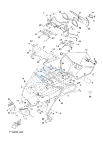 YP125R X-MAX125 X-MAX125 (2ABA 2ABA 2ABA) drawing LEG SHIELD