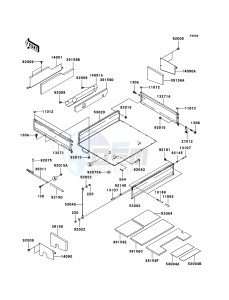 MULE 3010 DIESEL 4x4 KAF950D8F EU drawing Carrier(s)