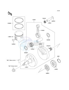 KX 100 D [KX100] (D1-D5) [KX100] drawing CRANKSHAFT_PISTON-- S- -