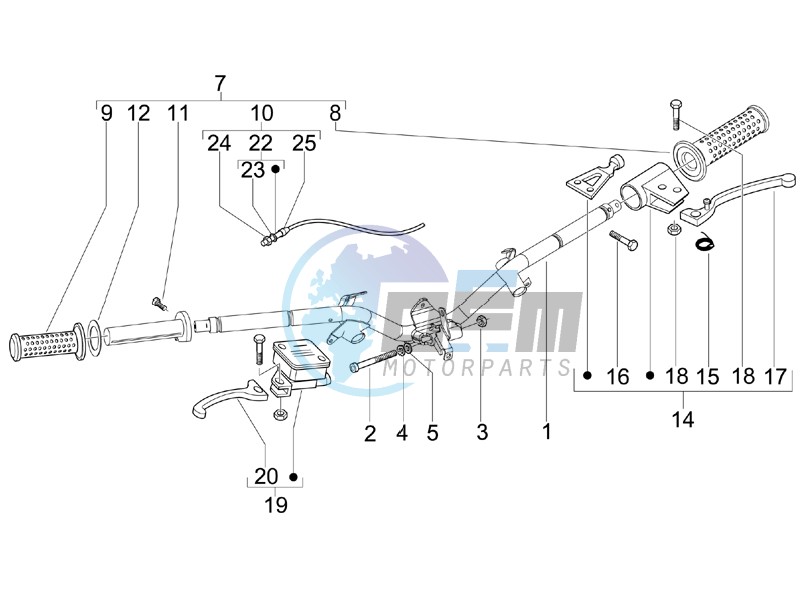 Handlebars - Master cilinder
