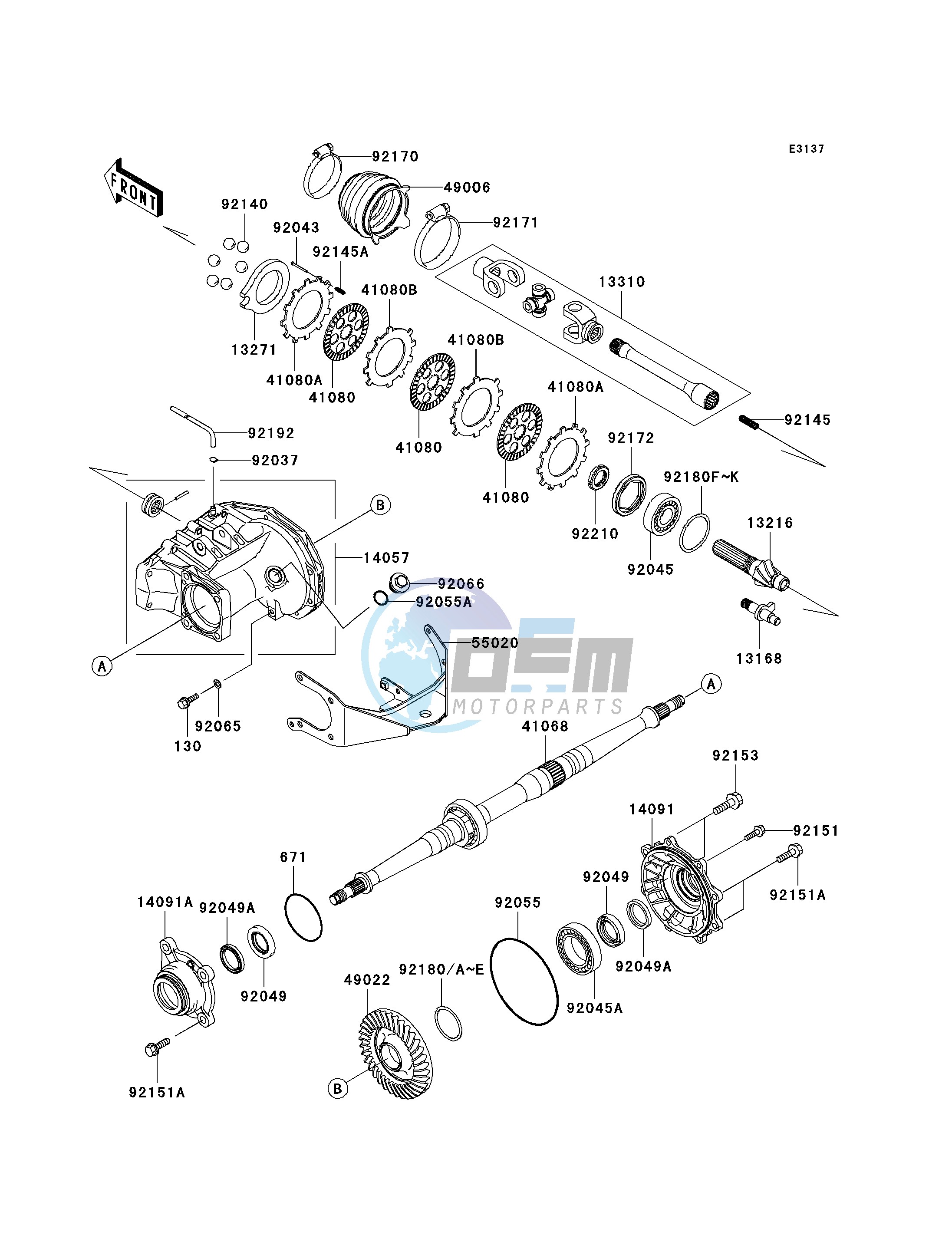 DRIVE SHAFT-REAR