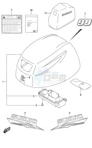 DF 9.9A drawing Engine Cover Non-Remote Control