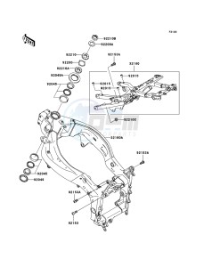 NINJA ZX-6RR ZX600-N1H FR GB XX (EU ME A(FRICA) drawing Frame