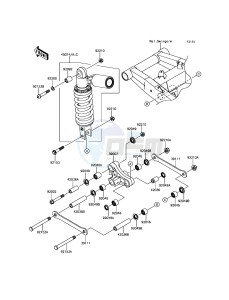 Z800 ABS ZR800BFF FR GB XX (EU ME A(FRICA) drawing Suspension/Shock Absorber