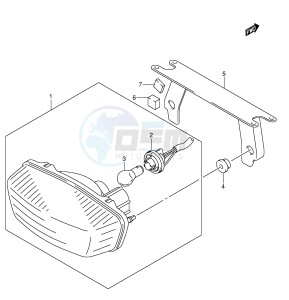 LT-Z400 (E3-E28) drawing REAR COMBINATION (MODEL K3 E3,E33)