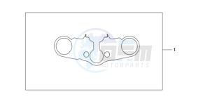 CBR600RR9 Korea - (KO) drawing TOP BRIDGE COVER