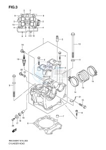 RM-Z450 (E19) drawing CYLINDER HEAD