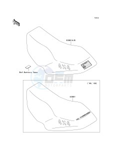 KVF 400 C [PRAIRIE 400 4X4] (C1-C4) [PRAIRIE 400 4X4] drawing SEAT