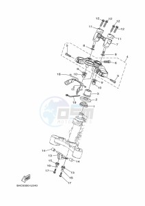 MT-07 ABS MTN690-A (B4C9) drawing STEERING