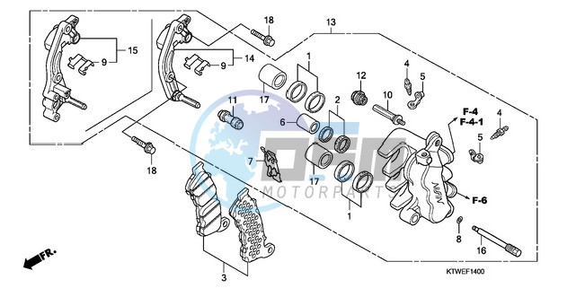 FRONT BRAKE CALIPER