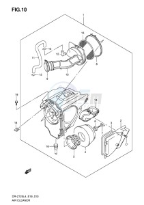 DR-Z125L EU drawing AIR CLEANER