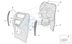 Scarabeo 100 4T e2 drawing Front body III