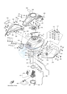 YZF-R3A 321 R3 (B02B B02C) drawing FUEL TANK