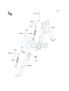 KH 125 M [2000] (M5-M9) drawing STAND-- S- -