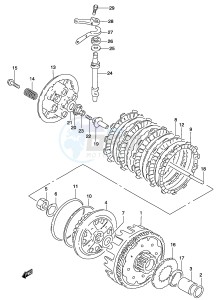 GZ250 (P3) drawing CLUTCH