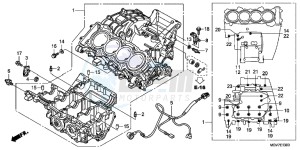 CBR600FB drawing CRANKCASE