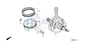 CRF250RB CRF250R ED drawing CRANKSHAFT