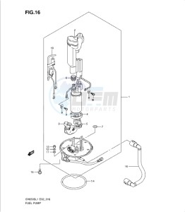 SV650/S drawing FUEL PUMP