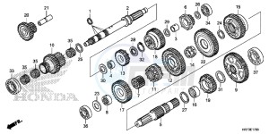 TRX420FA6F TRX420F Australia - (U) drawing TRANSMISSION