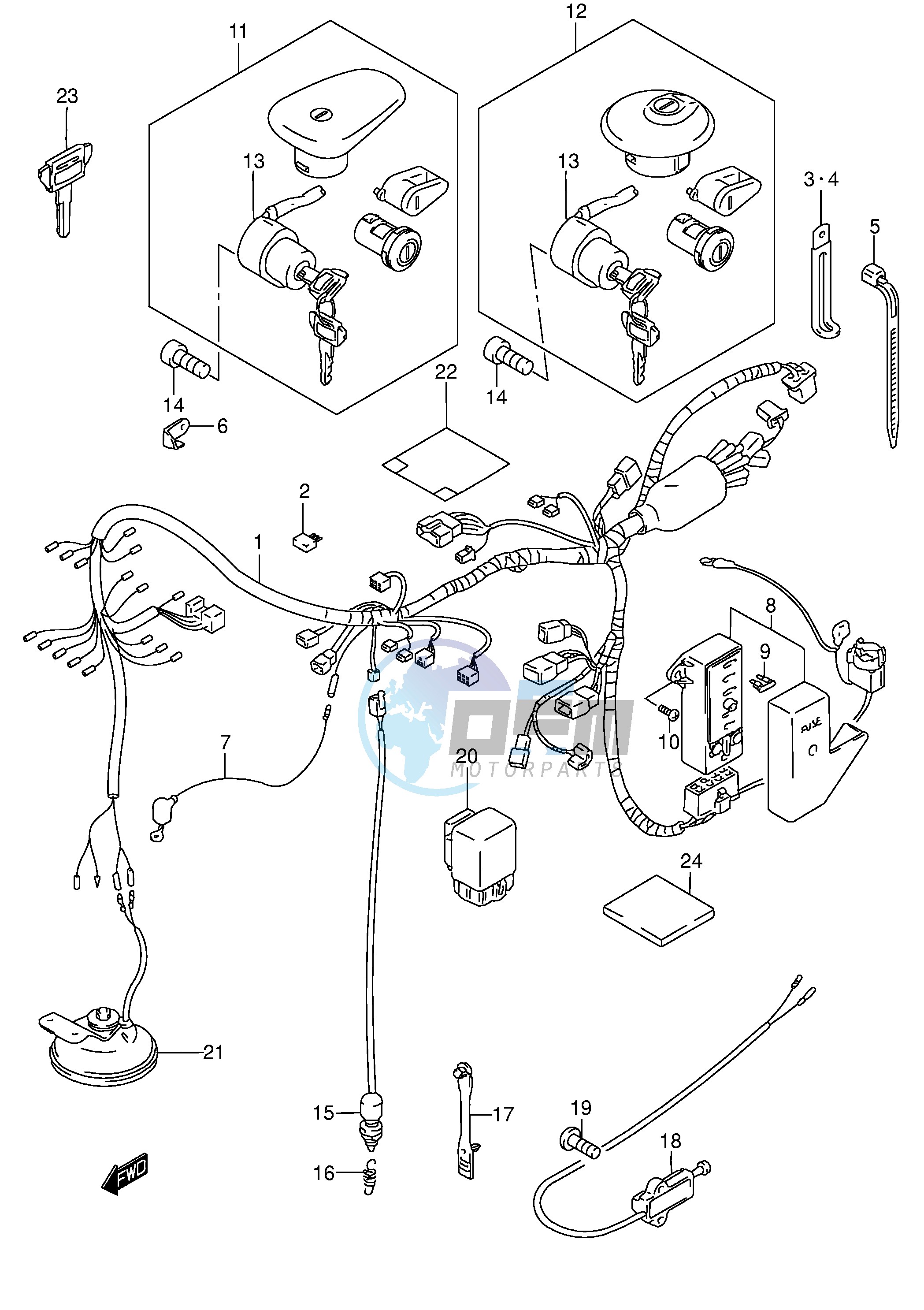 WIRING HARNESS (MODEL K4)