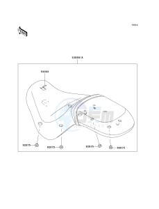 VN 900 B [VULCAN 900 CLASSIC] (6F-9F) B7F drawing SEAT