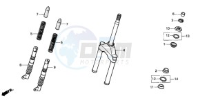 SH75D drawing FRONT FORK