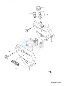 A100 (E6) drawing OIL TANK - FRAME COVER