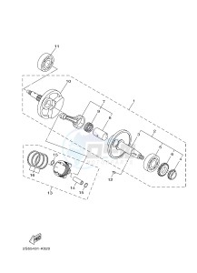 T135 T135FI CRYPTON X (5D67) drawing CRANKSHAFT & PISTON