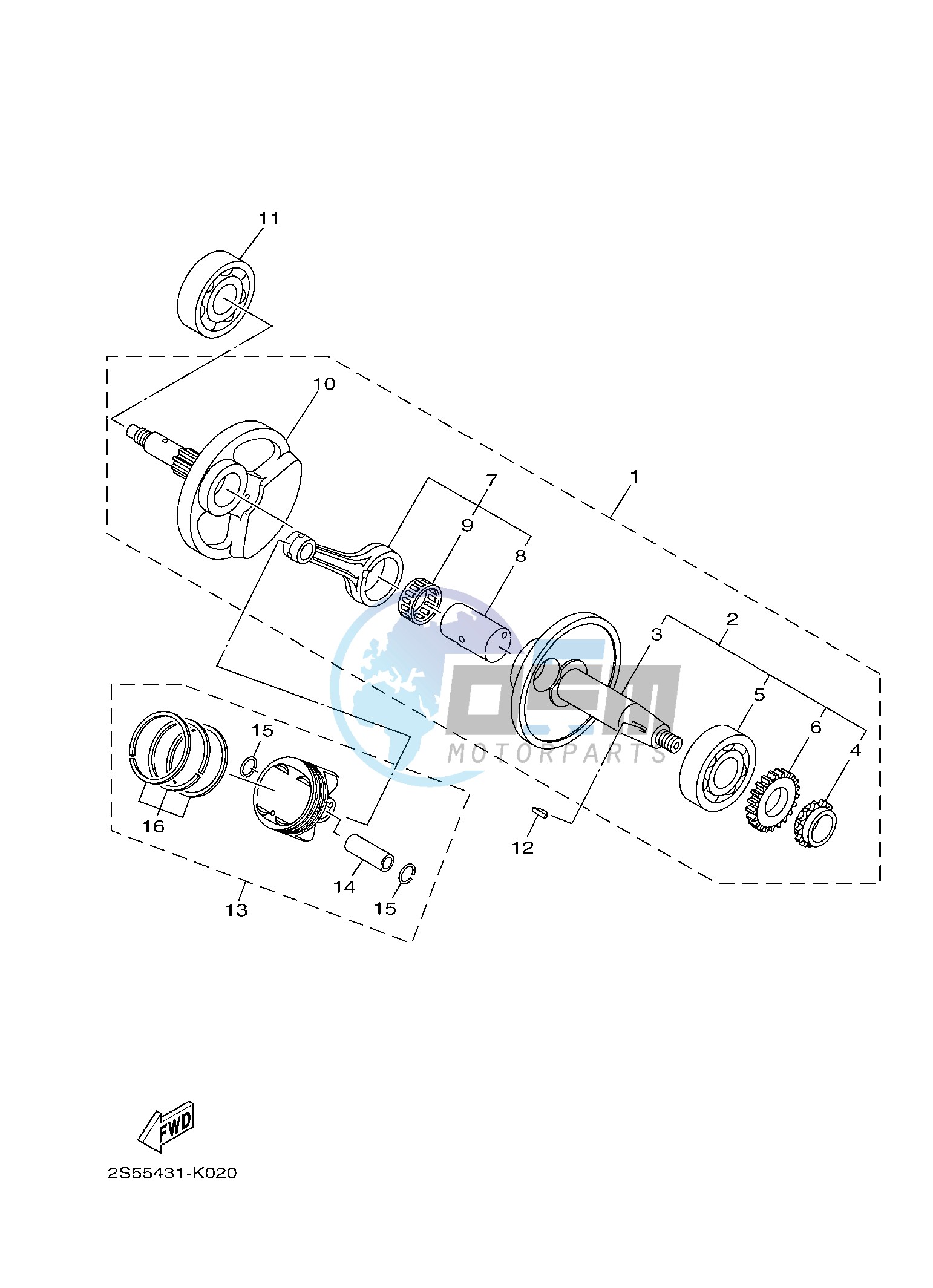 CRANKSHAFT & PISTON