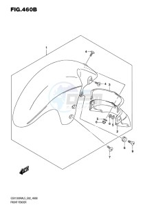 GSX-1300R ABS HAYABUSA EU drawing FRONT FENDER