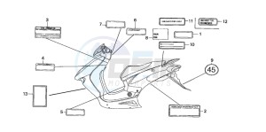 SZX50S X8R-S drawing CAUTION LABEL