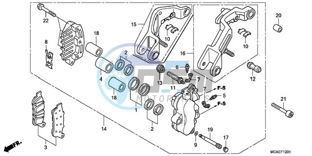 L. FRONT BRAKE CALIPER