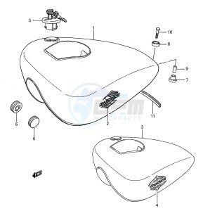 LS650 (E28) SAVAGE drawing FUEL TANK